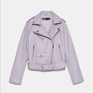 ZARA Faux Leather Biker Jacket